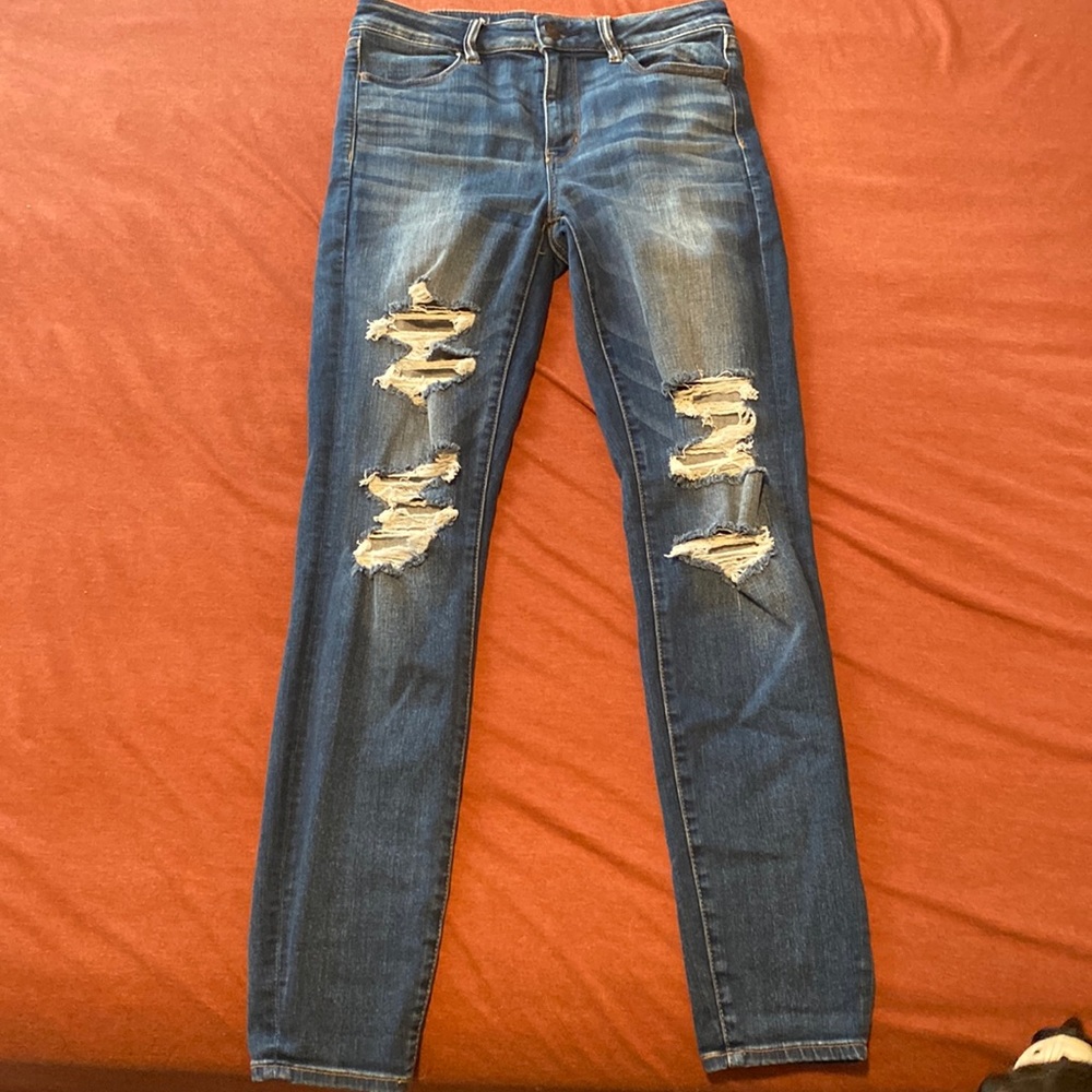 American Eagle Ne(X)t level Stretch Hi Rise Jeans/Jeggings Size 10 longs